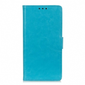 Kinyitható Tokok Xiaomi Redmi Note 9 Pro 5G Fényes Bőr Hatás