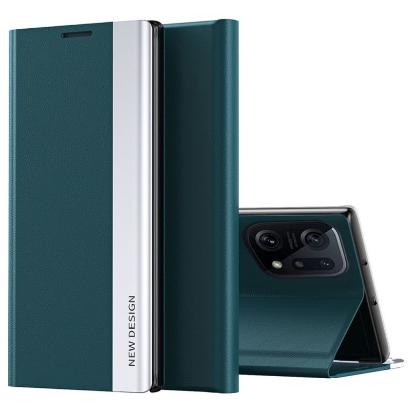 Fliptok Oppo Find X5 Bőrtok Új Dizájn