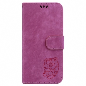 Bőrtok Realme 12 Plus 5g Aranyos Tigris