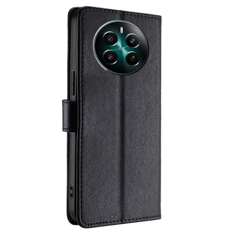 Bőrtok Realme 12 Plus 5g Cipzáras Pénztárca Pánttal