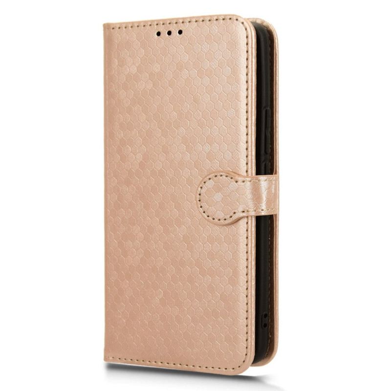 Bőrtok Realme 12 Plus 5g Fényes Pontok Szíjjal