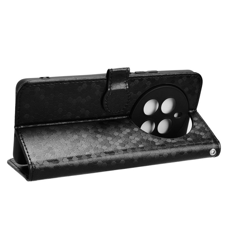 Bőrtok Realme 12 Plus 5g Fényes Pontok Szíjjal