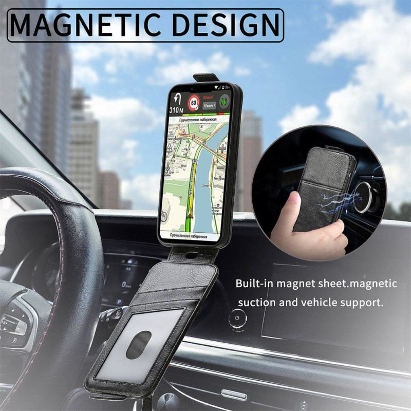 Bőrtok Realme 12 Plus 5g Függőleges Füles Tasak