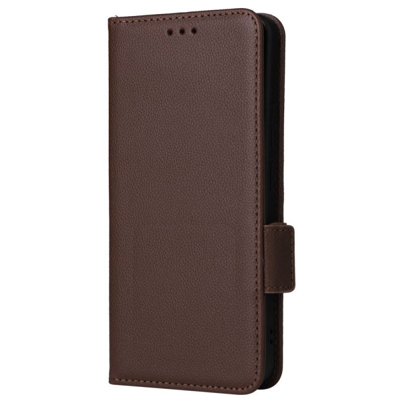 Bőrtok Realme 12 Plus 5g Licsi Textúra Pánttal