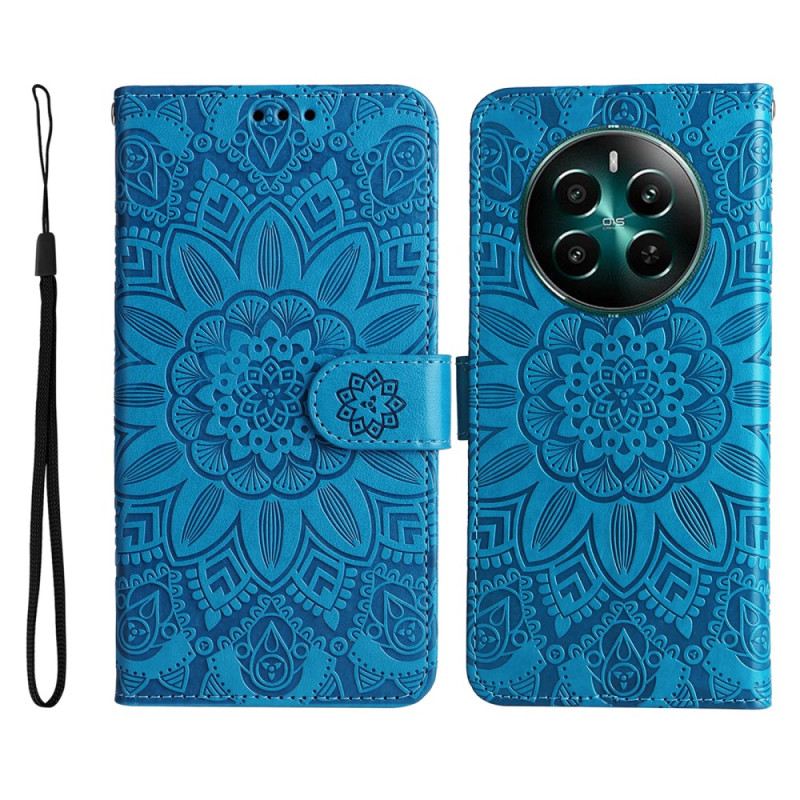 Bőrtok Realme 12 Plus 5g Napraforgó Minta