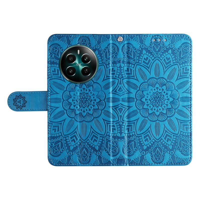 Bőrtok Realme 12 Plus 5g Napraforgó Minta