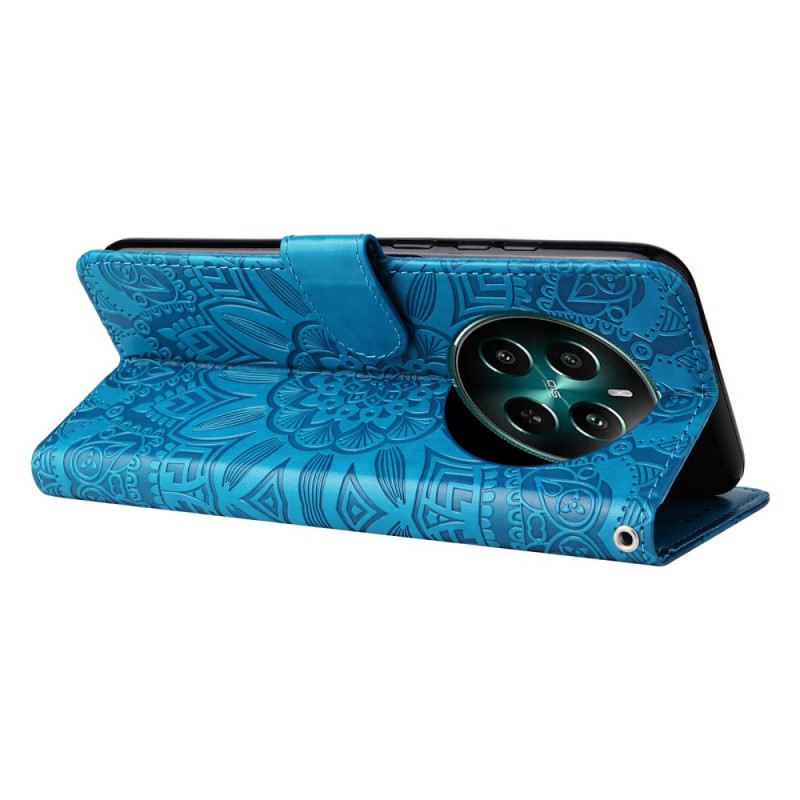 Bőrtok Realme 12 Plus 5g Napraforgó Minta