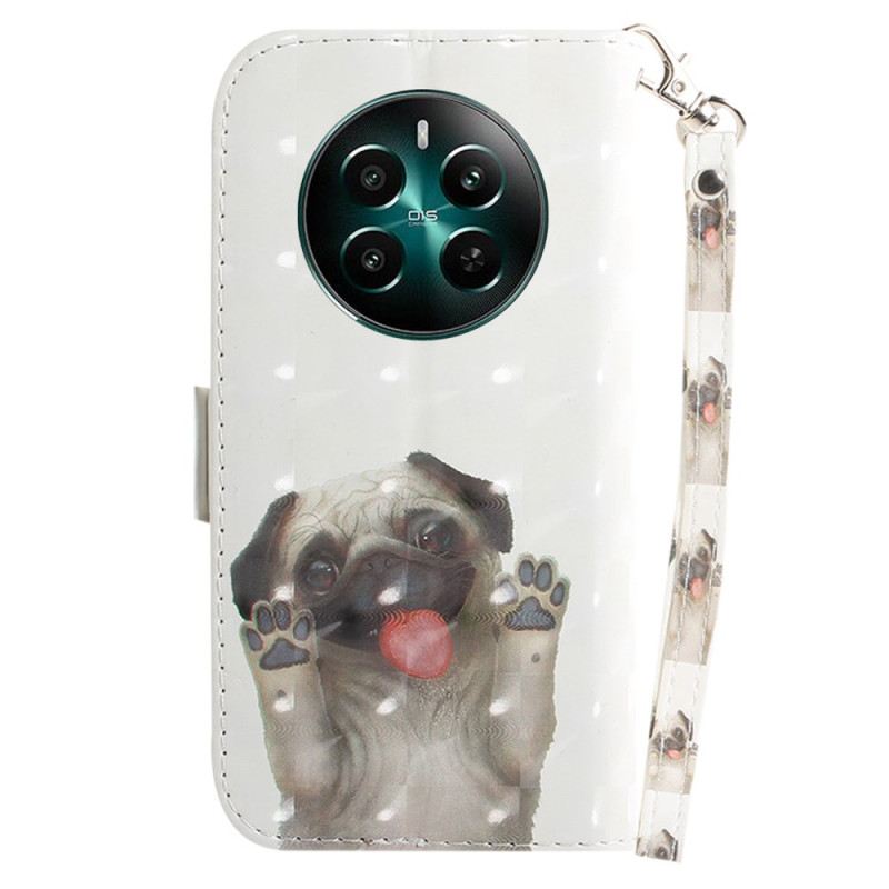 Bőrtok Realme 12 Plus 5g Pántos Mopsz