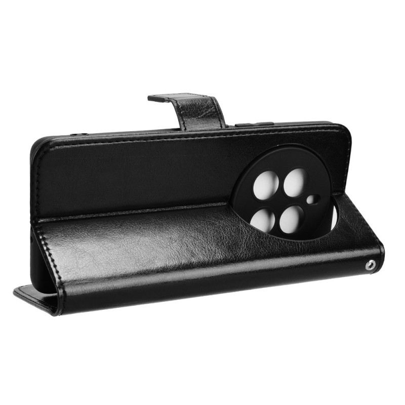 Bőrtok Realme 12 Plus 5g Ragyogó Műbőr Pánttal