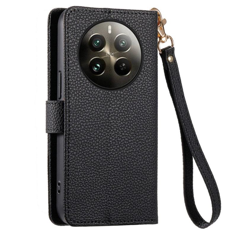 Bőrtok Realme 12 Plus 5g Rfid Blokkoló És Cipzáras Zseb