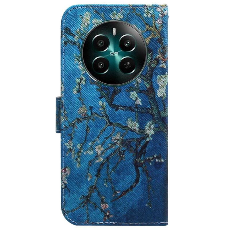 Bőrtok Realme 12 Plus 5g Sárgabarackvirágok