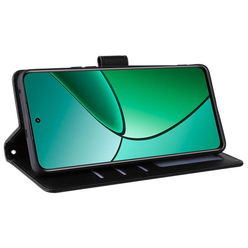 Bőrtok Realme 12 Plus 5g Sima Műbőr Szíjjal