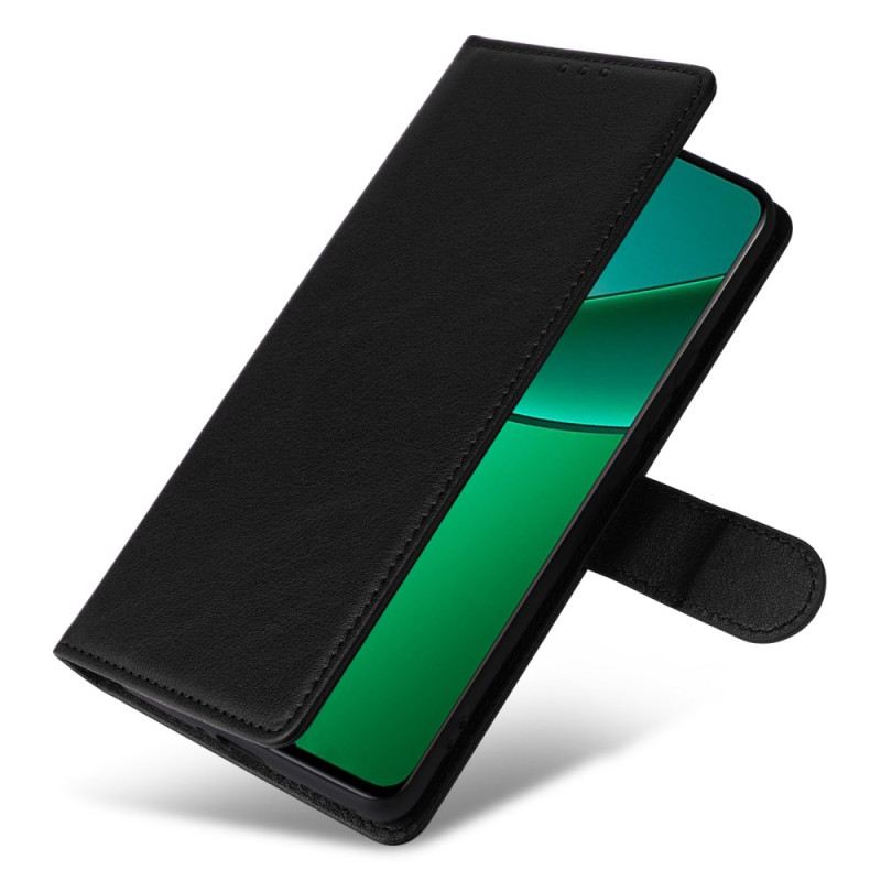 Bőrtok Realme 12 Plus 5g Sima Műbőr Szíjjal