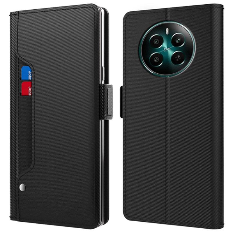 Bőrtok Realme 12 Plus 5g Tükör És Kivehető Kártyatartó