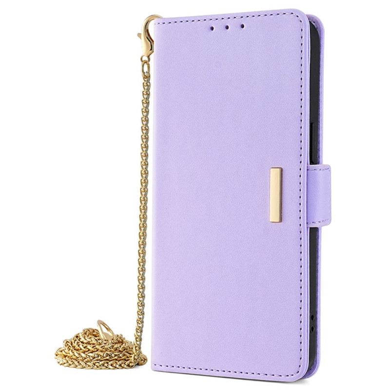 Kinyitható Bőrtok Realme 12 Plus 5g Rfid Blokkolás És Lánc