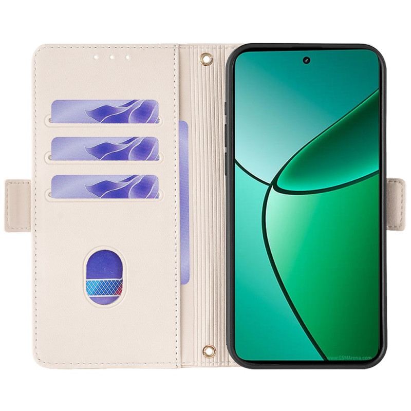 Kinyitható Bőrtok Realme 12 Plus 5g Rfid Blokkolás És Lánc