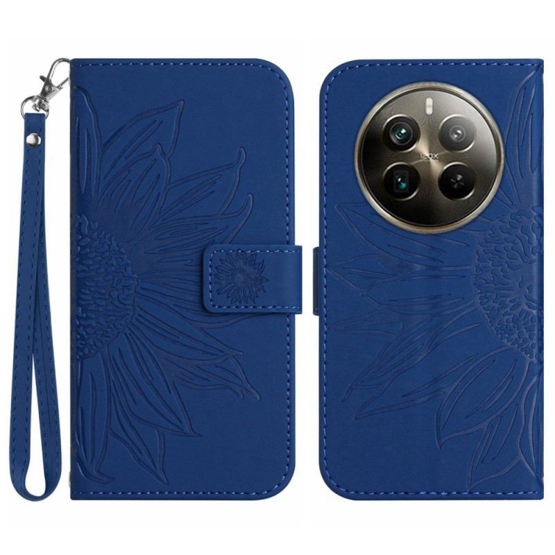 Kinyitható Tokok Realme 12 Plus 5g Napraforgó Szíjjal