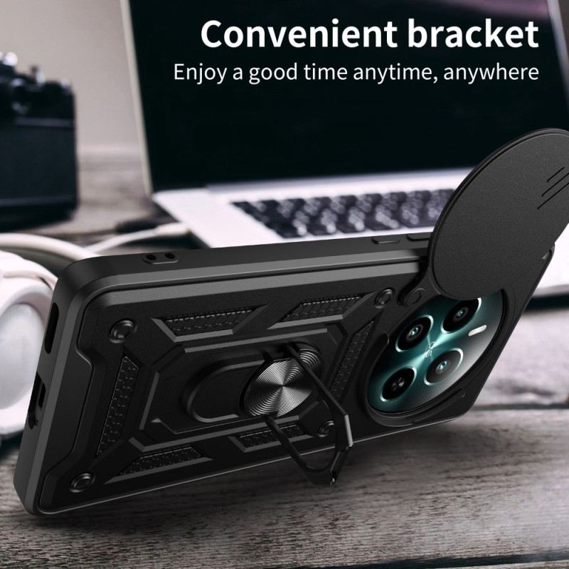 Mobiltelefon Tokok Realme 12 Plus 5g Tartóval És Csúszó Lencsevédővel