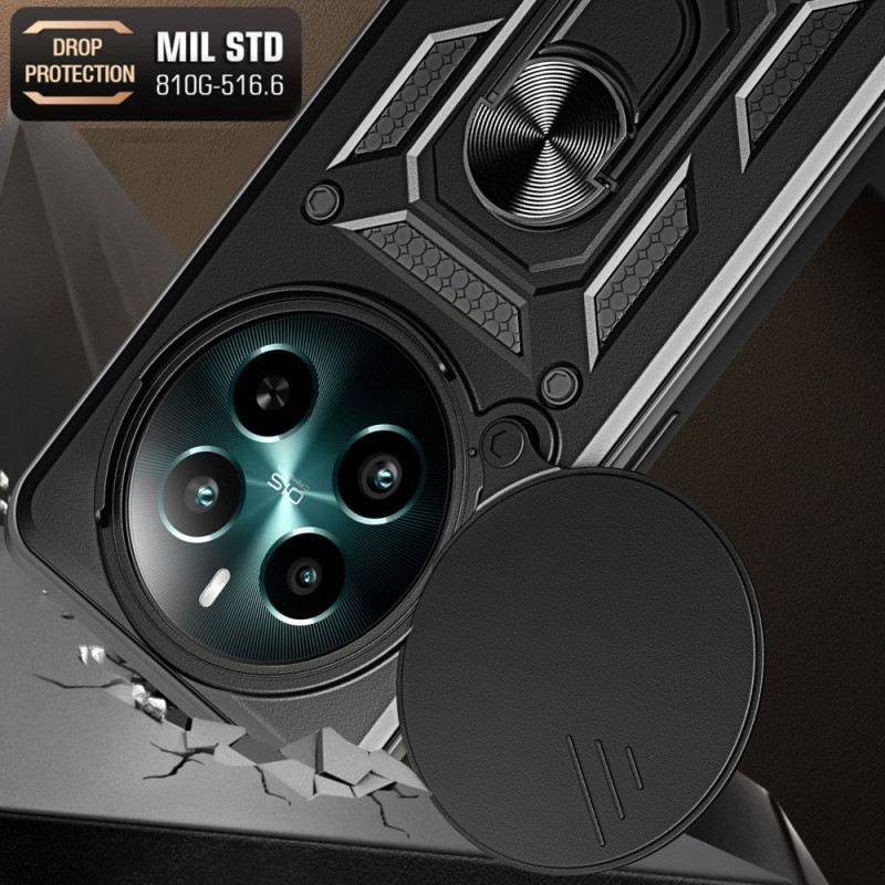 Mobiltelefon Tokok Realme 12 Plus 5g Tartóval És Csúszó Lencsevédővel