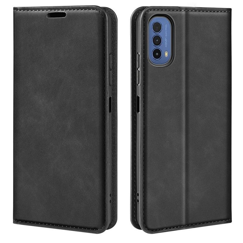 Fliptok Moto E40 / E30 / E20 Bőrtok Skin-touch Puhaság