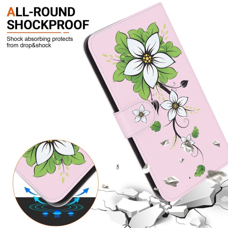 Bőrtok Xiaomi 14t Liliom