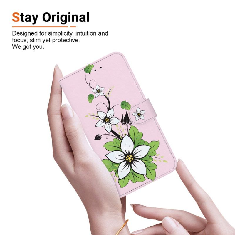 Bőrtok Xiaomi 14t Liliom