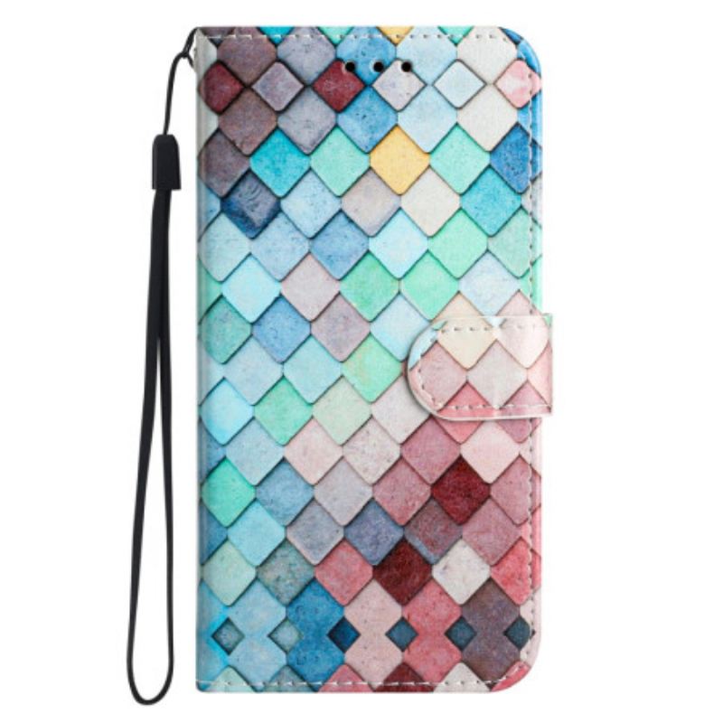 Bőrtok Xiaomi 14t Rácsminta