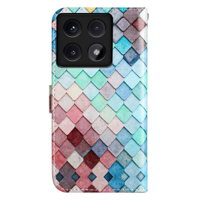 Bőrtok Xiaomi 14t Rácsminta