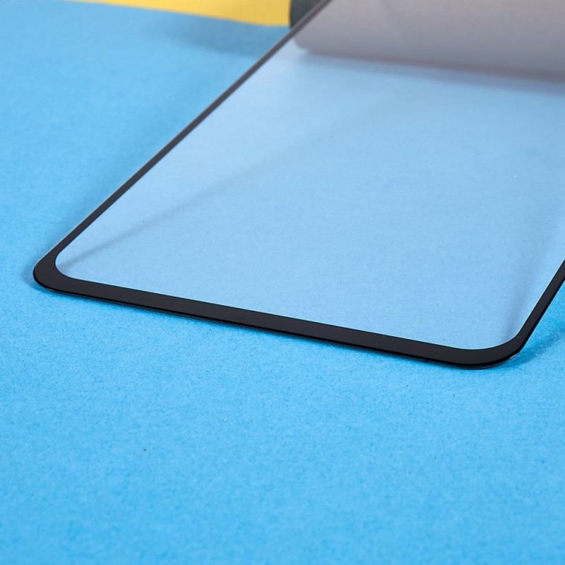 Xiaomi Redmi 10A Edzett Üveg Kijelzővédő Fólia Fekete Kontúrokkal
