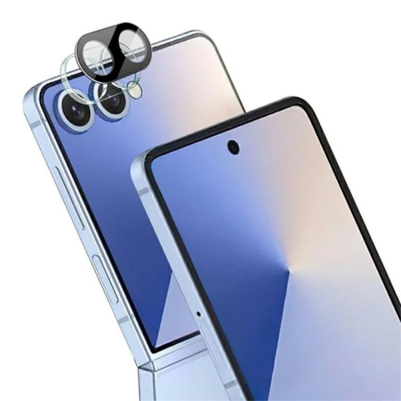 Edzett Üveg Lencsevédő Samsung Galaxy Z Flip 7 5g Készülékhez (fekete Változat)