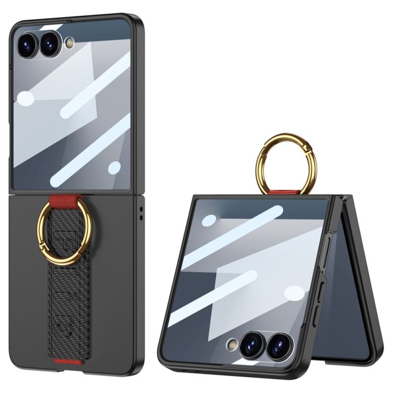 Mobiltelefon Tokok Samsung Galaxy Z Flip 7 Gkk Csuklópánt És Képernyővédő