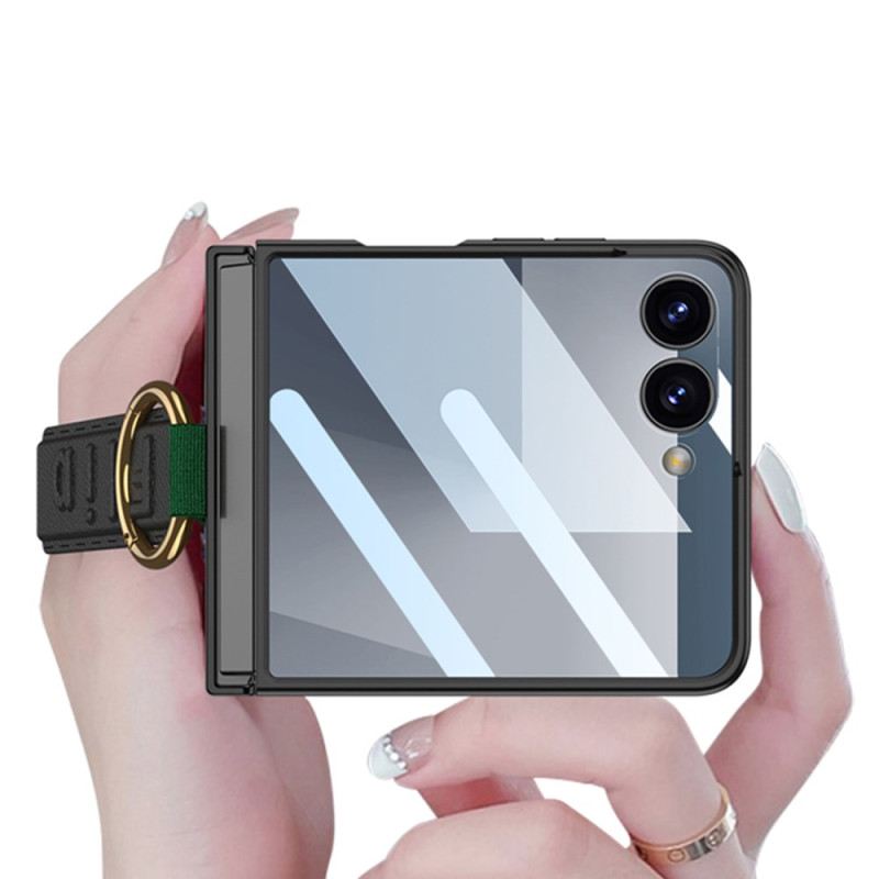 Mobiltelefon Tokok Samsung Galaxy Z Flip 7 Gkk Csuklópánt És Képernyővédő