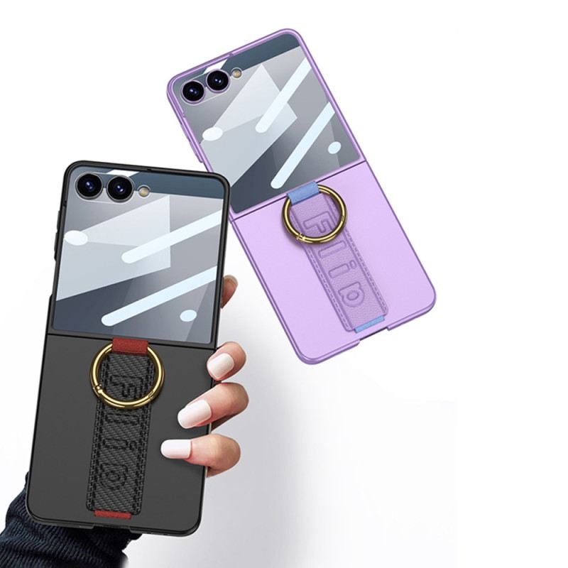 Mobiltelefon Tokok Samsung Galaxy Z Flip 7 Gkk Csuklópánt És Képernyővédő