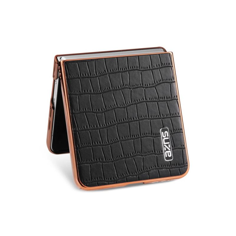 Mobiltelefon Tokok Samsung Galaxy Z Flip 7 Krokodil Stílusú