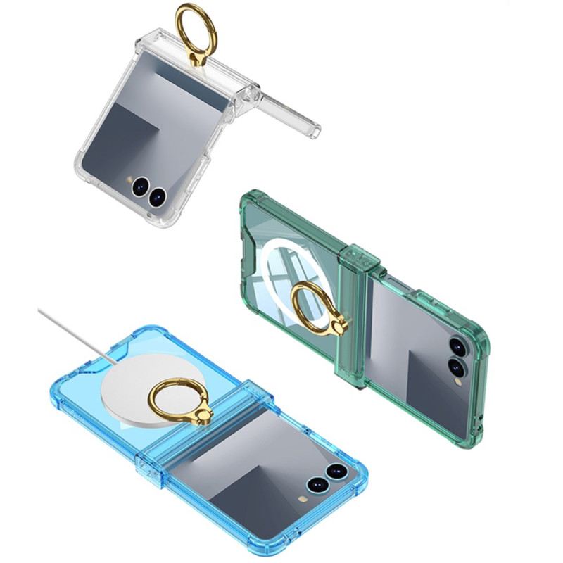 Mobiltelefon Tokok Samsung Galaxy Z Flip 7 Mágneses Gyűrűtartóval