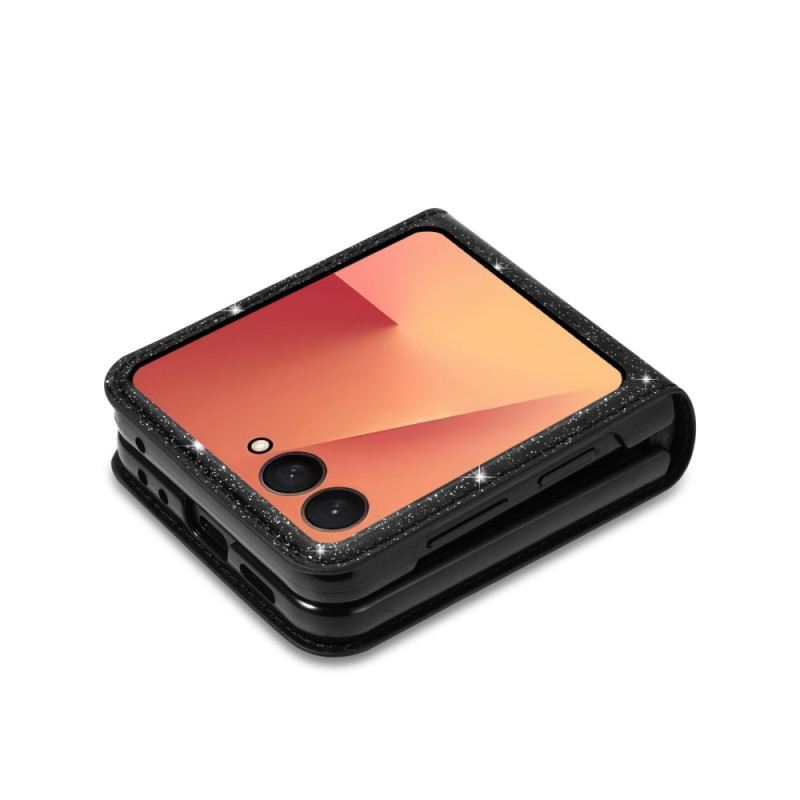 Telefontok Samsung Galaxy Z Flip 7 Csillámos Kártyatartó