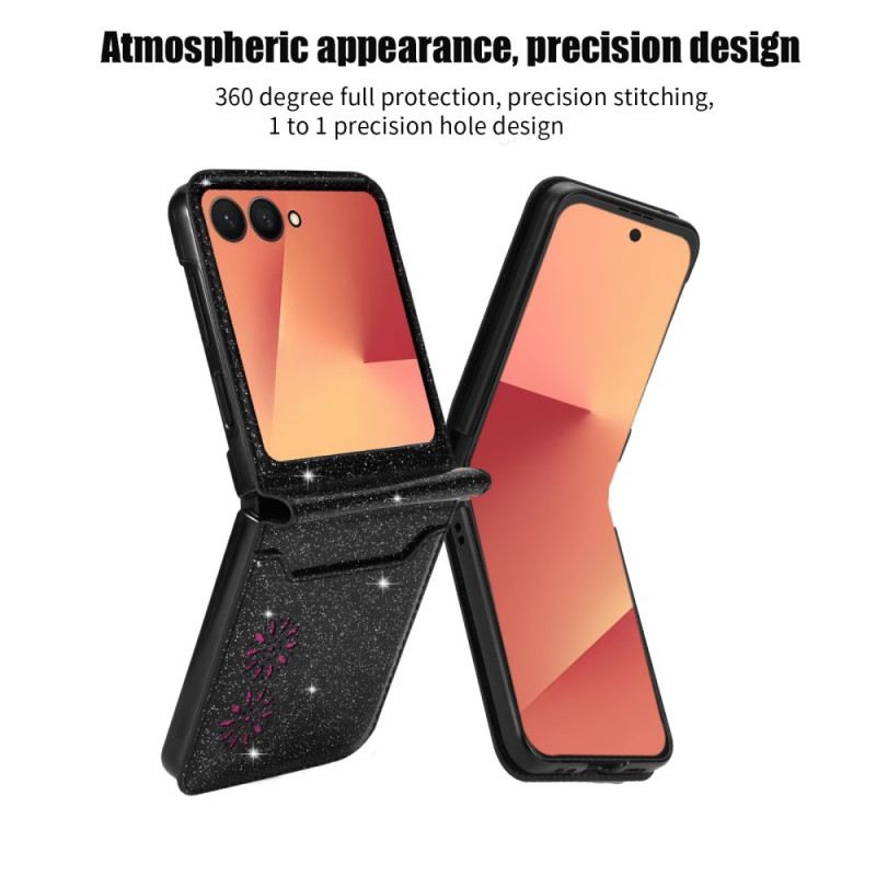 Telefontok Samsung Galaxy Z Flip 7 Csillámos Kártyatartó