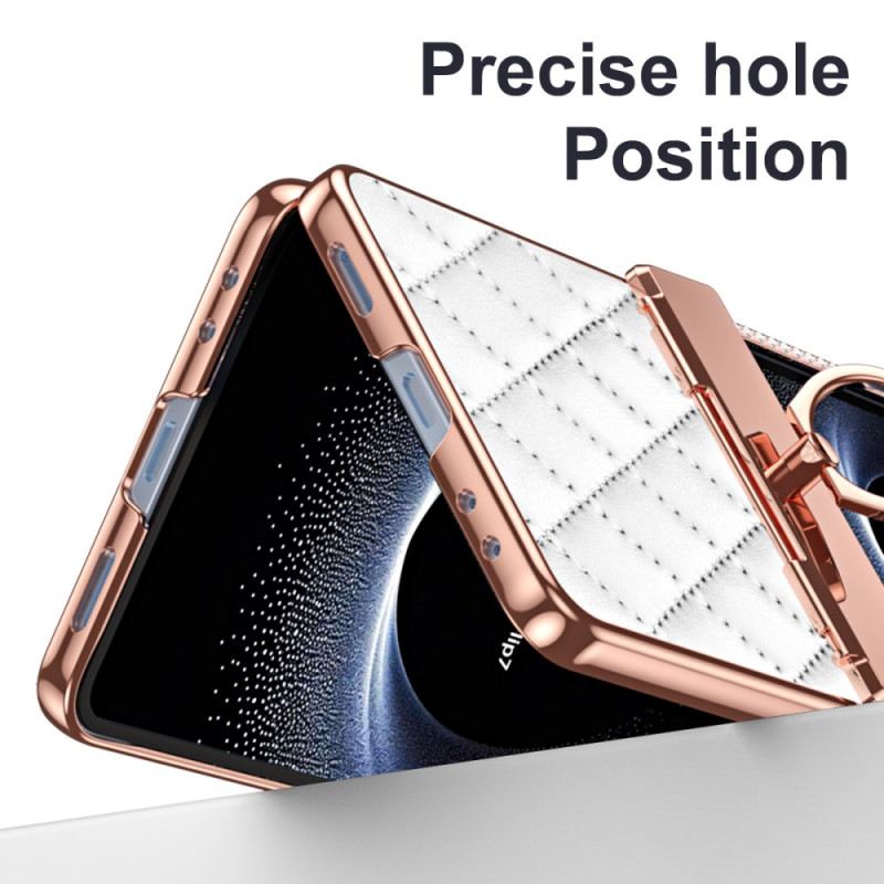 Telefontok Samsung Galaxy Z Flip 7 Gyűrűtartó Strassz Díszítéssel