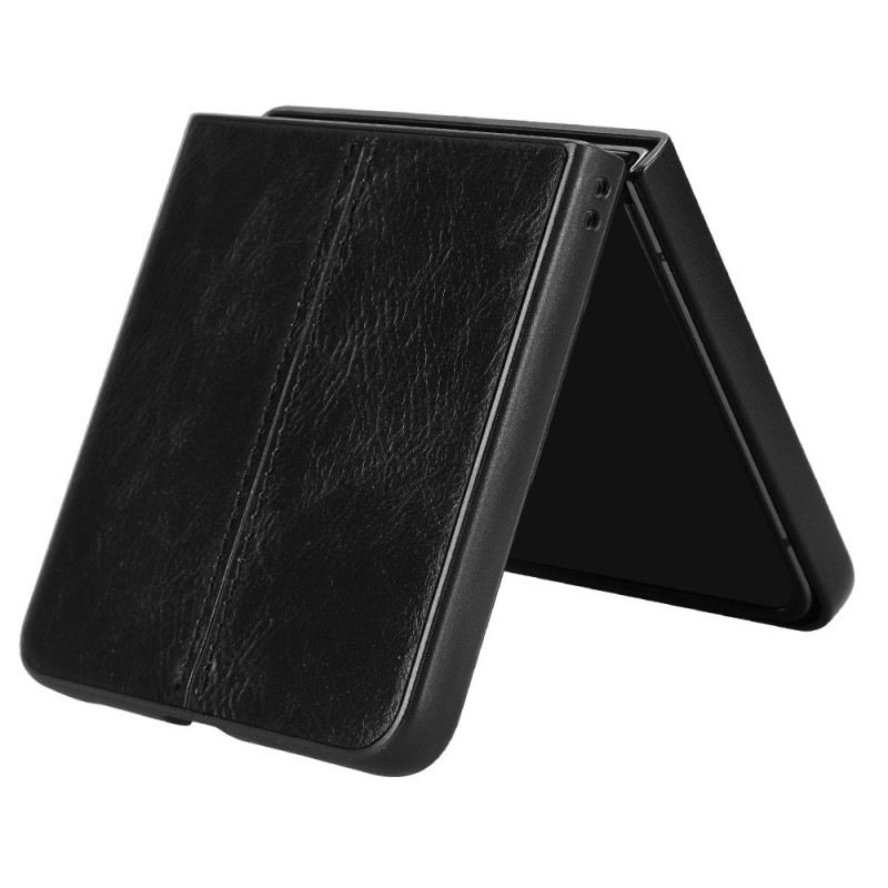 Telefontok Samsung Galaxy Z Flip 7 Varrott Bőrhatású