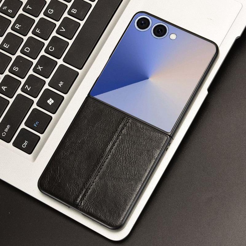 Telefontok Samsung Galaxy Z Flip 7 Varrott Bőrhatású