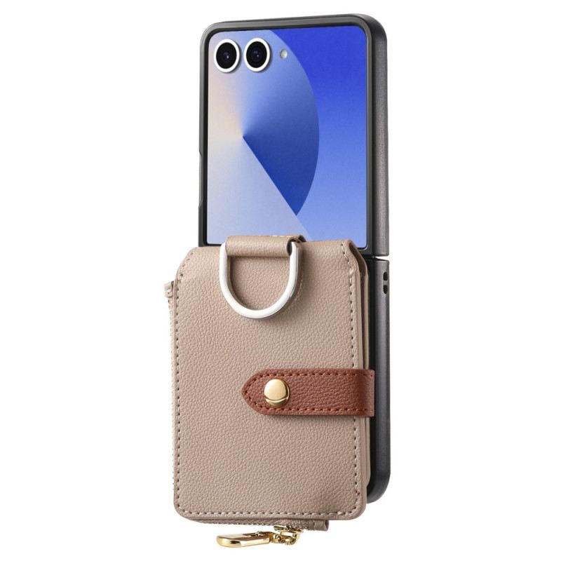 Tok Samsung Galaxy Z Flip 7 Aprópénz Pénztárca És Gyűrűtartó