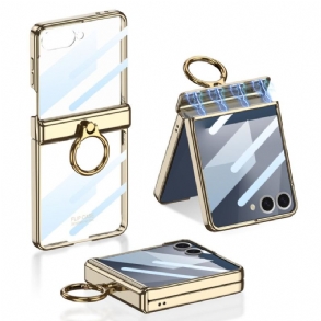 Tok Samsung Galaxy Z Flip 7 Átlátszó Állvánnyal És Mágneses Védelemmel Gkk