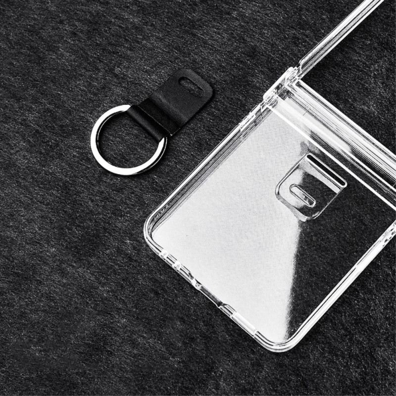 Tok Samsung Galaxy Z Flip 7 Átlátszó Gyűrűtartóval