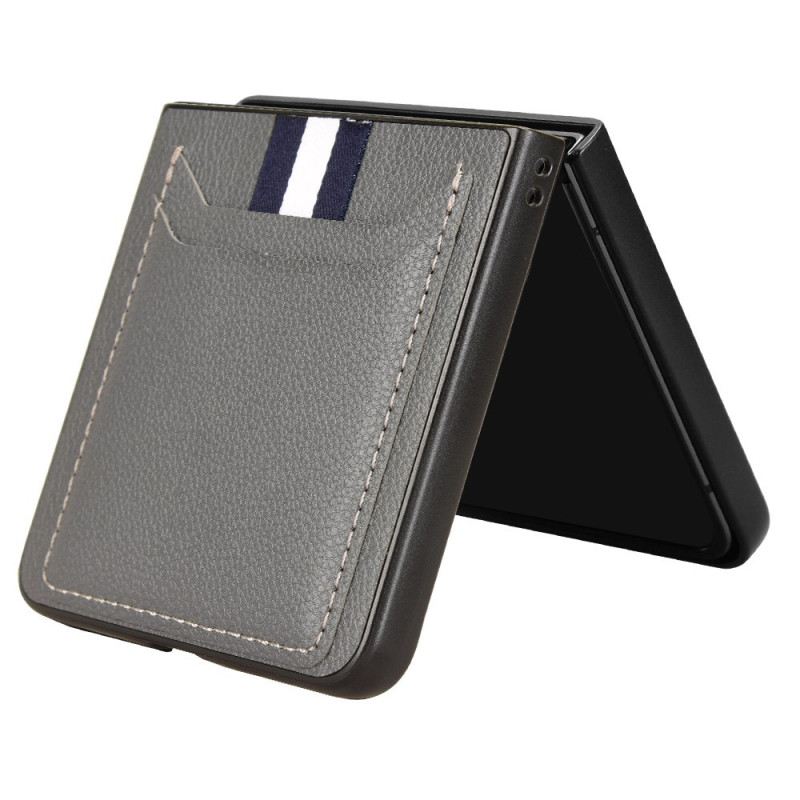 Tok Samsung Galaxy Z Flip 7 Bőr Stílusú Kártyatartó