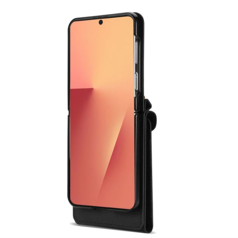 Tok Samsung Galaxy Z Flip 7 Cipzáras Pénztárca És Vállpánt