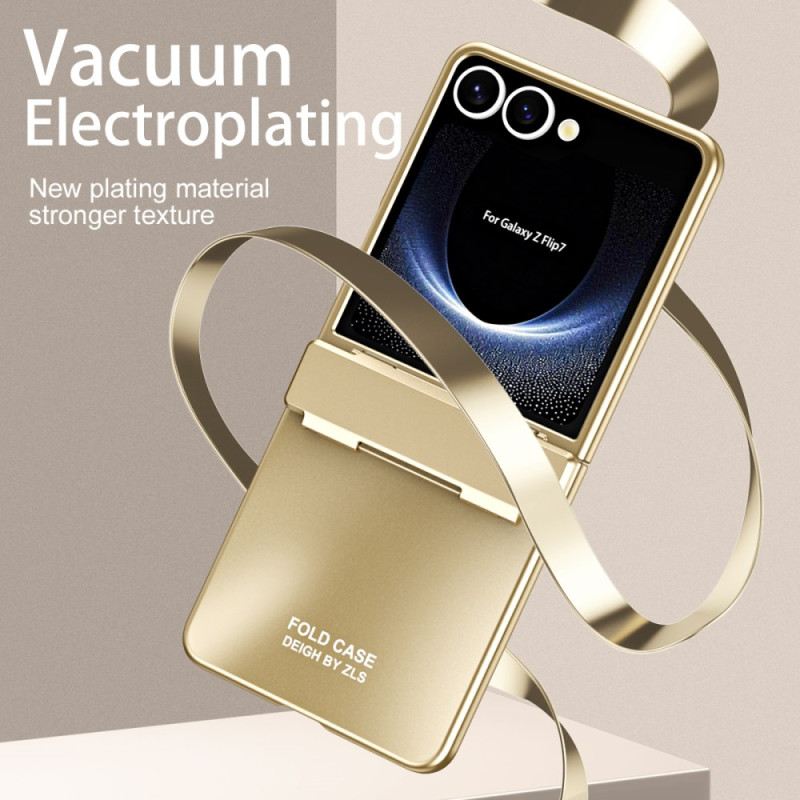 Tok Samsung Galaxy Z Flip 7 Fémes Hatású Képernyővédővel