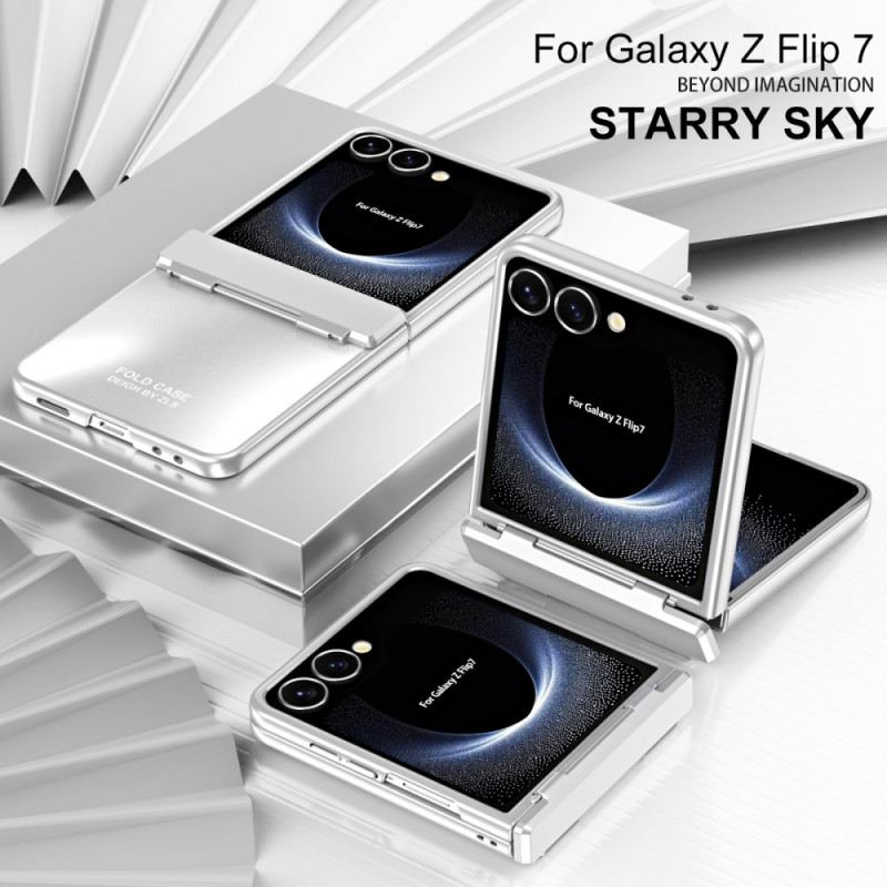 Tok Samsung Galaxy Z Flip 7 Fémes Hatású Zsanérral