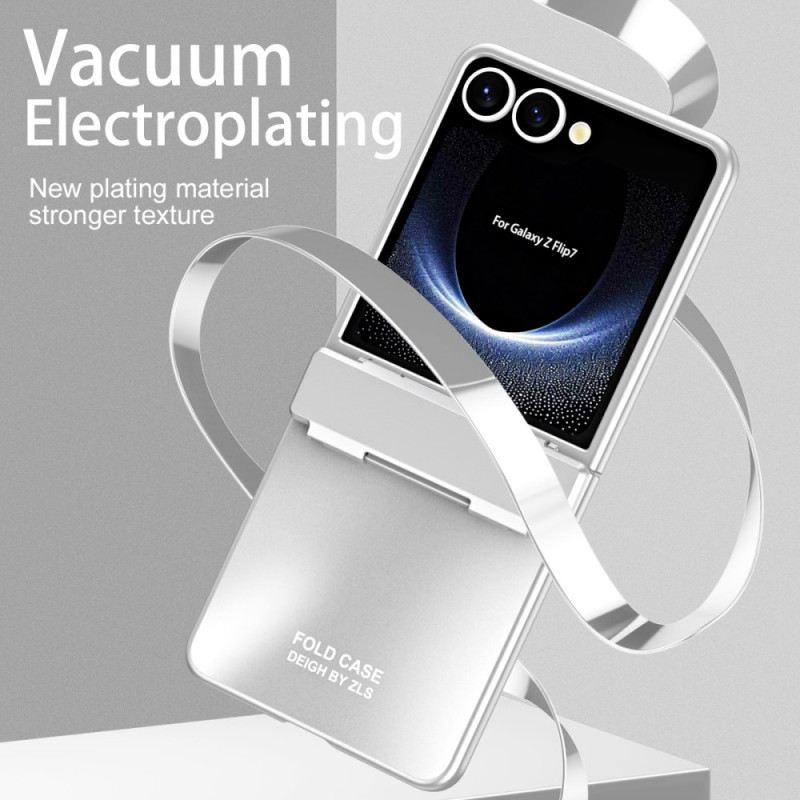 Tok Samsung Galaxy Z Flip 7 Fémes Hatású Zsanérral