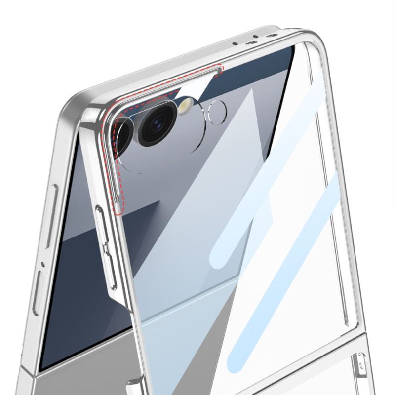 Tok Samsung Galaxy Z Flip 7 Fémhatású Képernyővédő Fólia És Élek