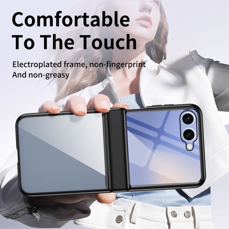 Tok Samsung Galaxy Z Flip 7 Fémhatású Zsanérvédelem